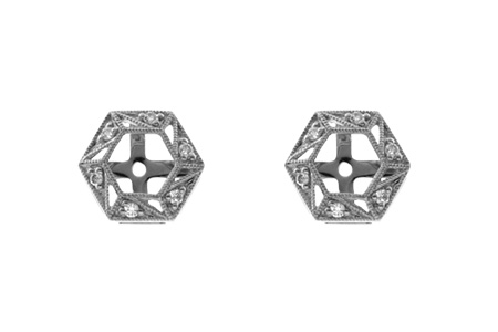 K019-08560: EARRING JACKETS .08 TW (FOR 0.50-1.00 CT TW STUDS)