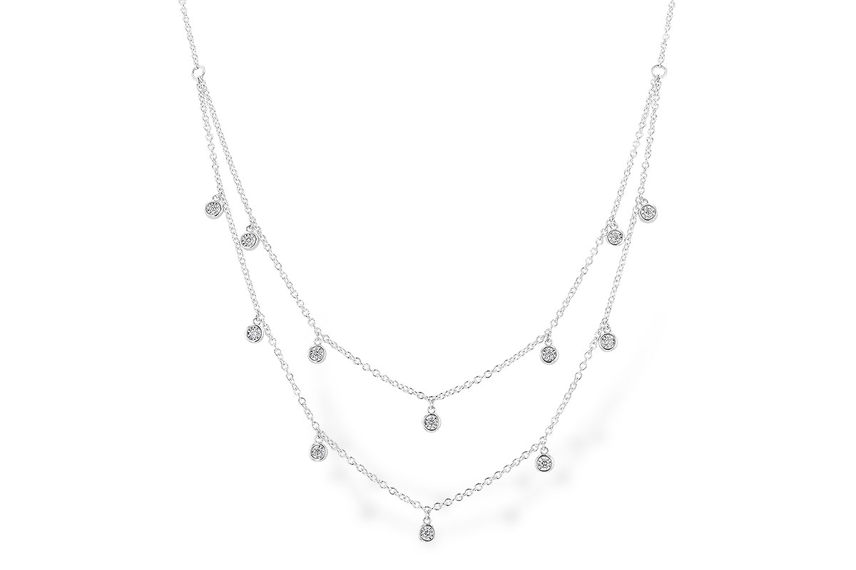 K292-64987: NECKLACE .22 TW (18 INCHES)
