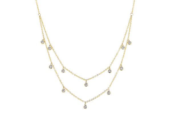 K292-64987: NECKLACE .22 TW (18 INCHES)