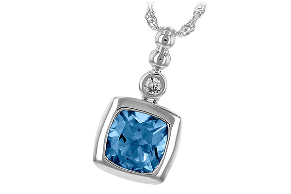 A208-14042: NECK 1.45 BLUE TOPAZ 1.49 TGW