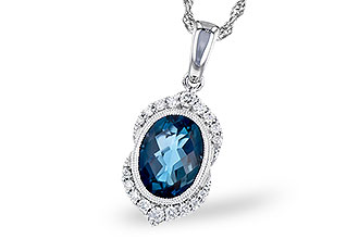 A291-81342: NECK 1.96 LONDON BLUE TOPAZ 2.10 TGW