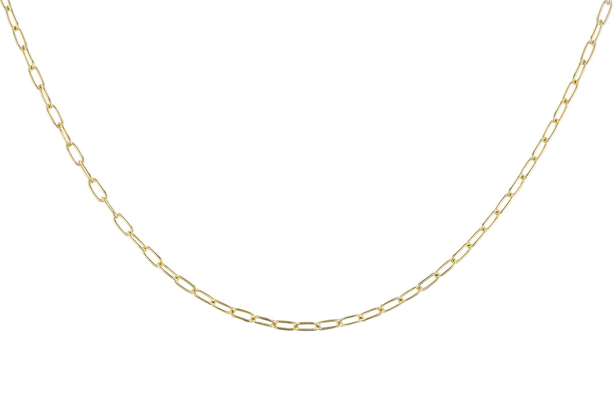 A292-69533: PAPERCLIP SM (22IN, 2.40MM, 14KT, LOBSTER CLASP)
