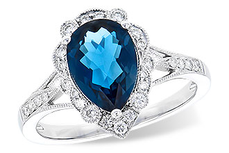 B291-79533: LDS RG 2.25 LONDON BLUE TOPAZ 2.47 TGW