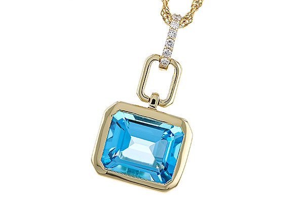 B293-58633: NECKLACE 3.26 BLUE TOPAZ 3.30 TGW (10x8MM BT)