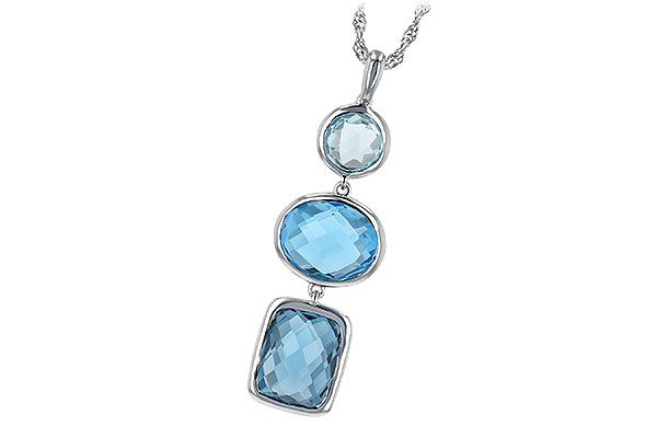 D208-10424: NECK 7.85 BLUE TOPAZ TW