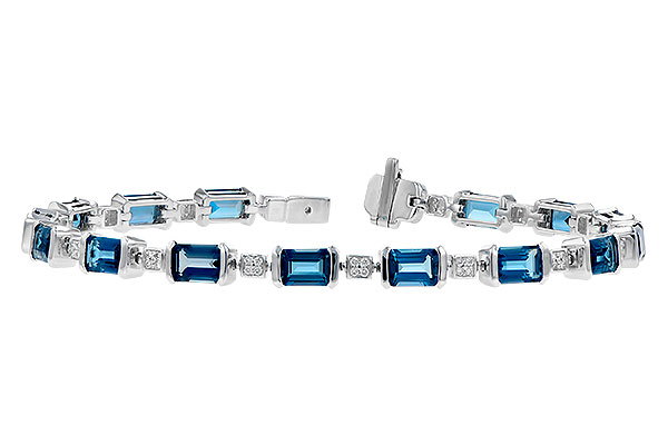 D291-74951: BRACELET 7.90 LONDON BLUE TOPAZ 8.13 TGW