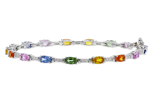 D293-56806: BRACELET 4.76 MULTI-COLOR SAPPH 5.08 TGW (7")