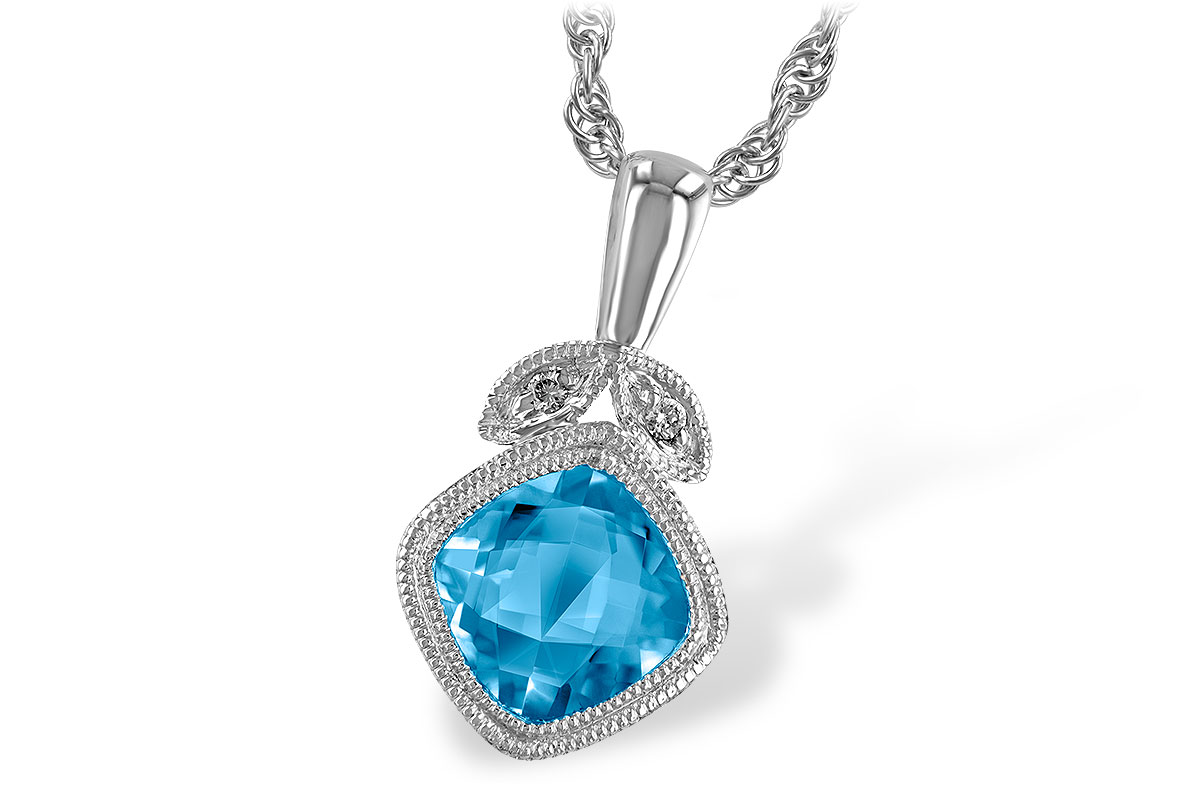 E205-43133: NECK 1.05 BLUE TOPAZ 1.06 TGW