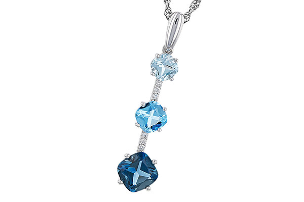 E293-55887: NECK 1.87 TW BLUE TOPAZ 1.90 TGW