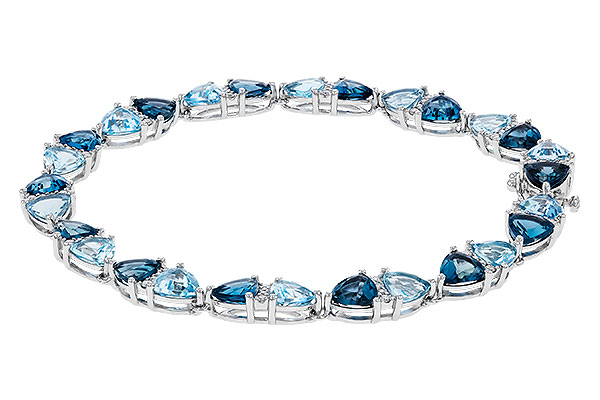 G293-56787: BRACELET 12.20 BLUE TOPAZ 12.50 TGW (7")