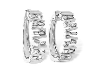 H209-04987: EARR .30 TW BAGUETTE DIAS