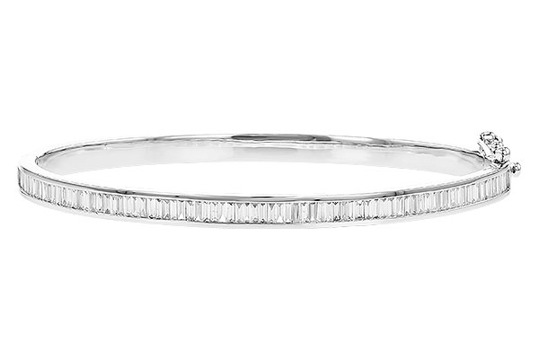 L292-64987: BANGLE 1.02 TW BAGUETTE DIAMONDS