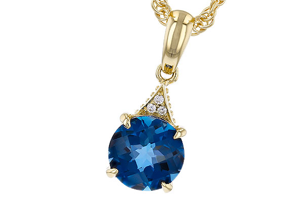 L292-68578: NECK 1.60 LONDON BLUE TOPAZ 1.61 TGW (7MM RD)